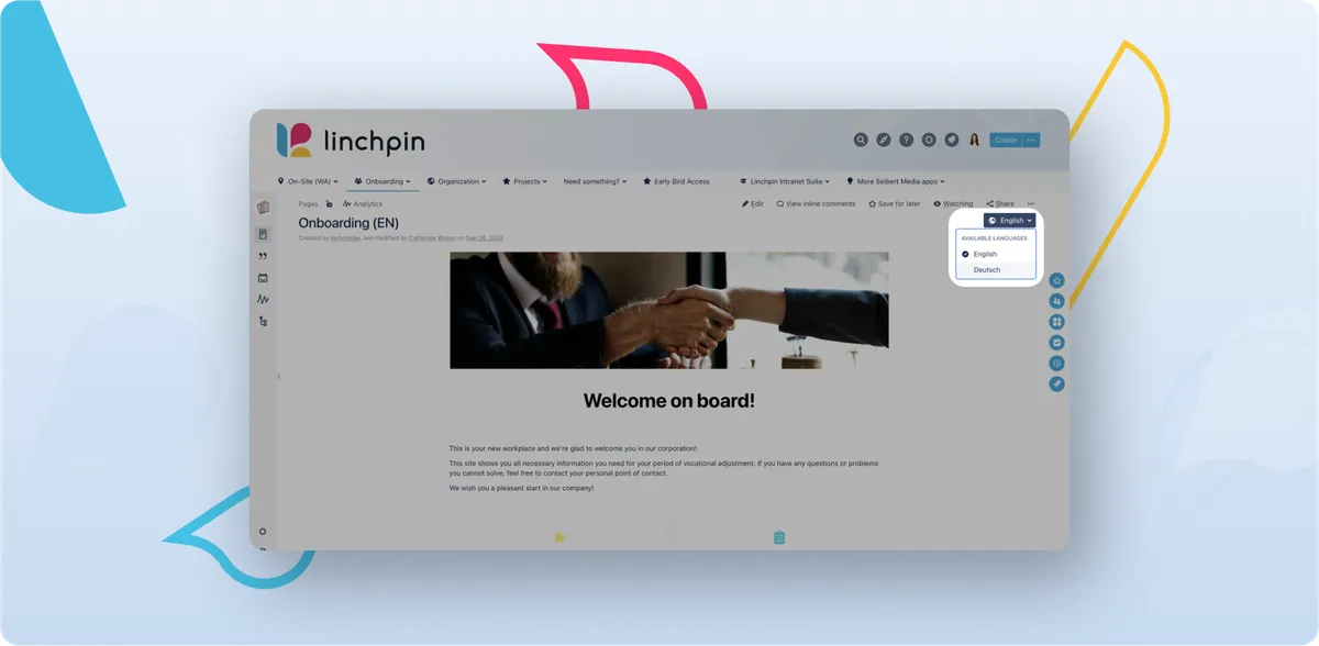 Language Manager — screenshot from the Atlassian Marketplace listing