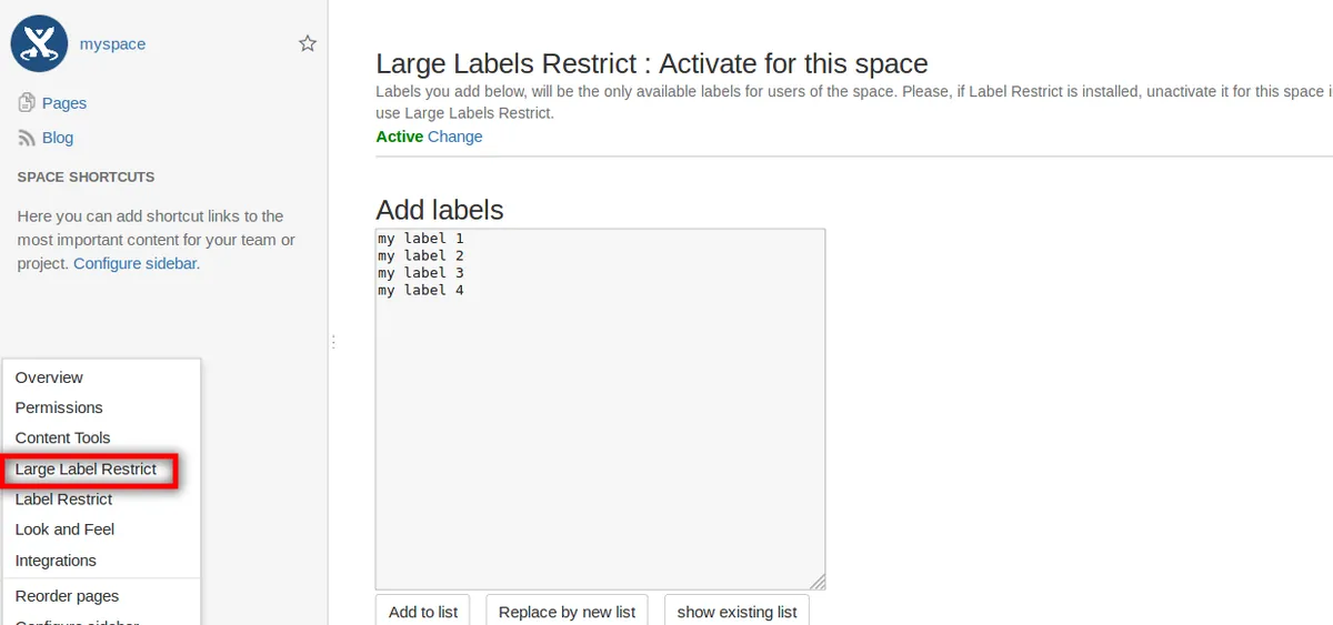 Large Labels Restrict — screenshot from the Atlassian Marketplace listing