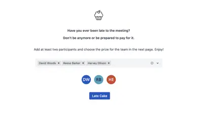 Late Cake for Atlassian — screenshot