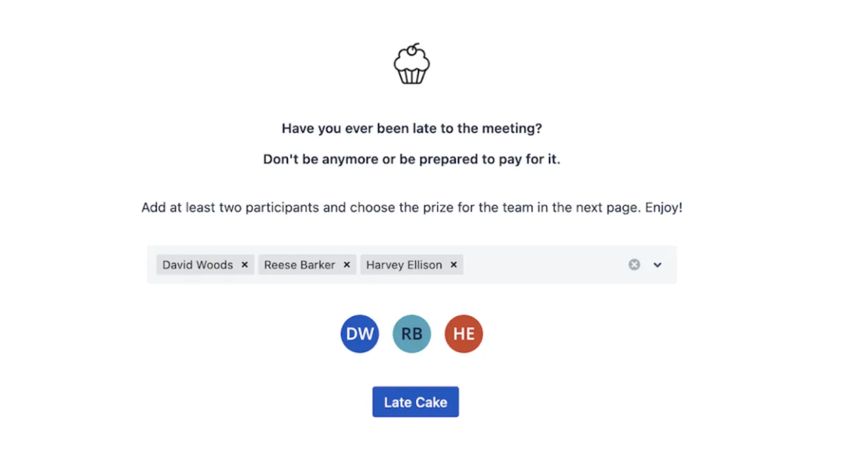 Late Cake — screenshot from the Atlassian Marketplace listing