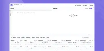 LaTeX Math by Yamuno for Atlassian — screenshot