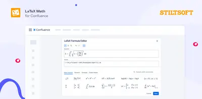 LaTeX Math for Confluence for Atlassian — screenshot