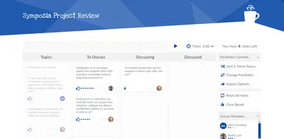 Lean Coffee Table for Atlassian — screenshot