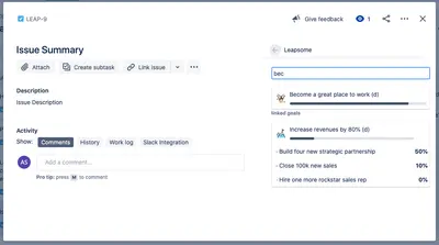 Leapsome for Atlassian — screenshot