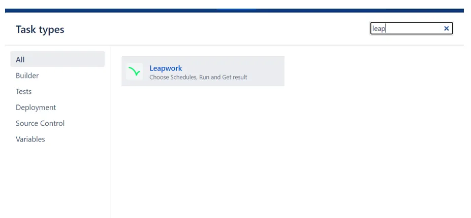 Leapwork — screenshot from the Atlassian Marketplace listing