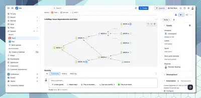 LinkMap – Dependency Graph & Blocker Analysis for Atlassian — screenshot