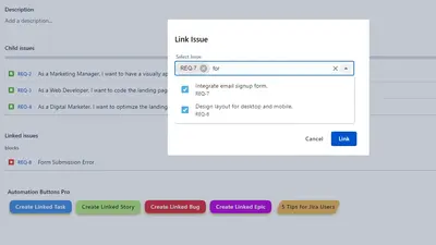 Links & Actions Buttons PRO for Atlassian — screenshot