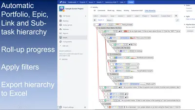Links Hierarchy: Track Work item Dependency and Progress for Atlassian — screenshot