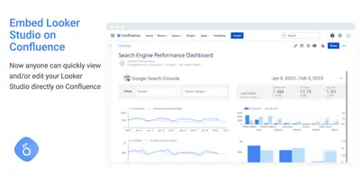 Looker Studio (Google Data Studio) for Confluence for Atlassian — screenshot