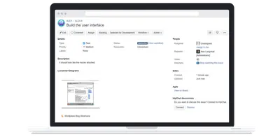 Lucidchart Diagrams Connector for Jira for Atlassian — screenshot