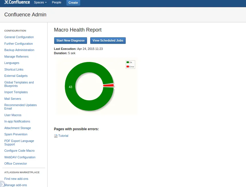 Macro Health — screenshot from the Atlassian Marketplace listing