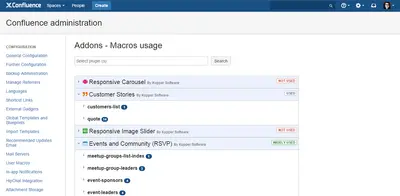Macro usage for Atlassian — screenshot