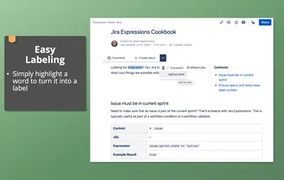 Magic Labels for Confluence for Atlassian — screenshot