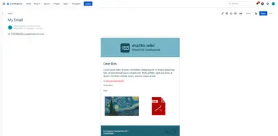 mailto.wiki - Email for Confluence for Atlassian — screenshot