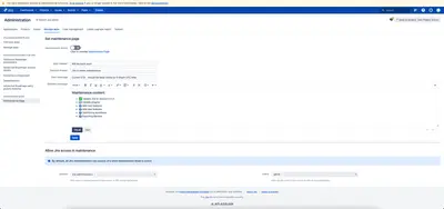Maintenance Mode for Atlassian — screenshot