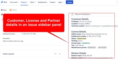 Marketplace Integration for Jira for Atlassian — screenshot