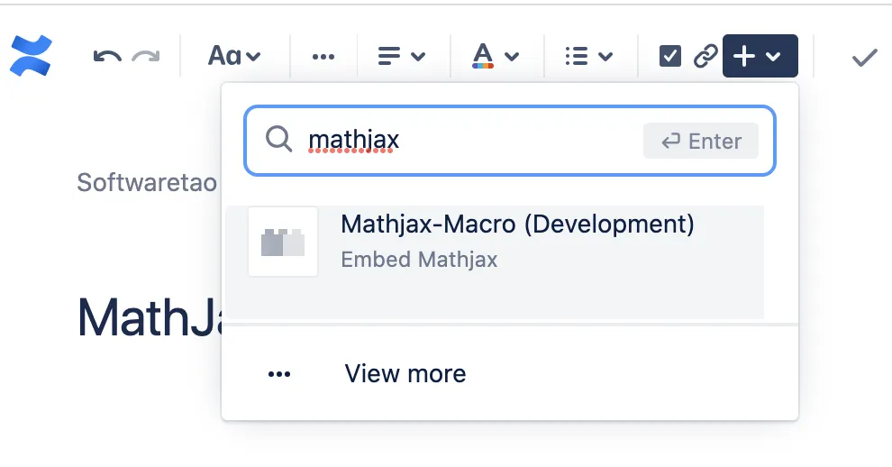 MathJax for Confluence — screenshot from the Atlassian Marketplace listing