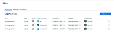 Mend Integration for Jira Cloud for Atlassian — screenshot