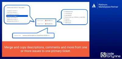 Merge Agent for Jira (JSM Queue & Backlog Issue Merger) for Atlassian — screenshot