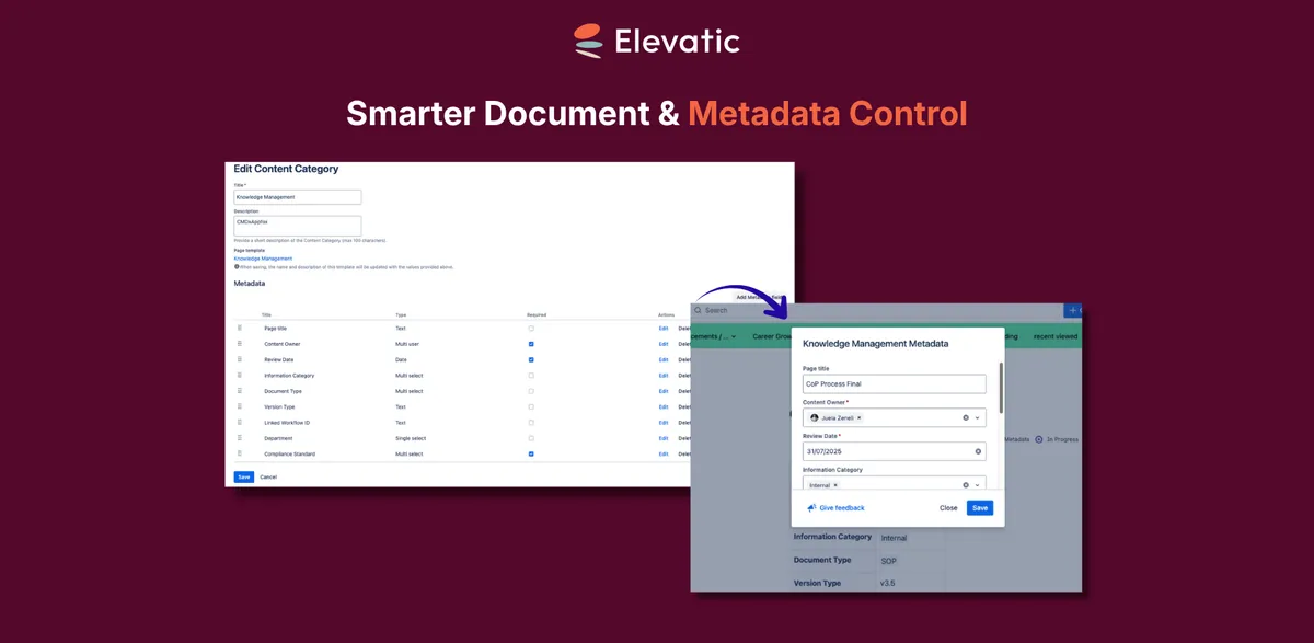 Metadata for Confluence — screenshot from the Atlassian Marketplace listing