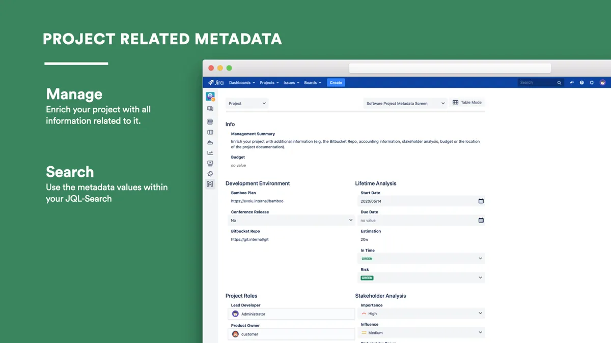 Metadata for Jira — screenshot from the Atlassian Marketplace listing
