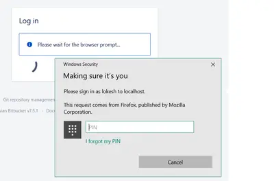 mO WebAuthn - Passwordless login for Bitbucket for Atlassian — screenshot
