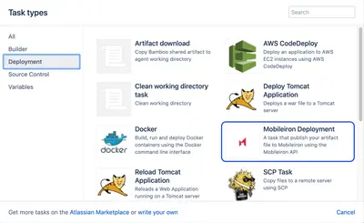 Mobileiron Plugin for Atlassian — screenshot