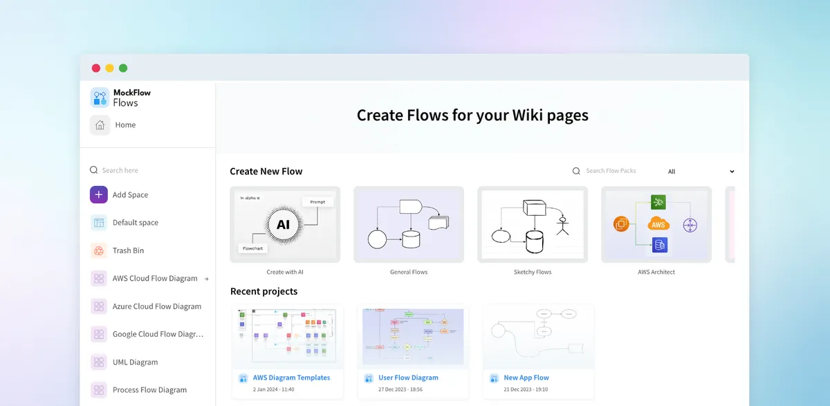 MockFlow Flows for Confluence — screenshot from the Atlassian Marketplace listing