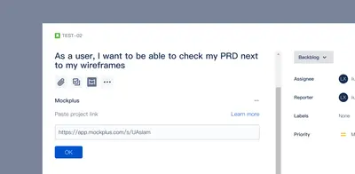 Mockplus for Atlassian — screenshot