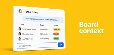 monday.com Agent+ for Jira for Atlassian — screenshot