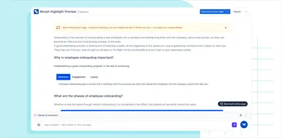 Morph: AI-Powered Content Formatting for Confluence for Atlassian — screenshot
