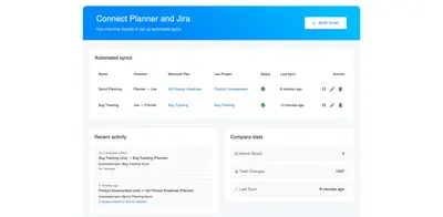 MS Planner to Jira Connector for Atlassian — screenshot