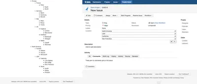 Multi-Level Cascading Select for Atlassian — screenshot