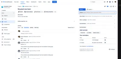 My Reminders for Jira for Atlassian — screenshot