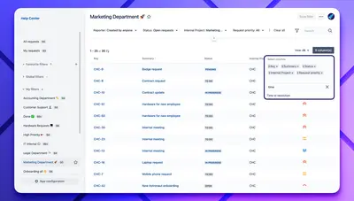 My Requests Extension for Jira Service Management for Atlassian — screenshot