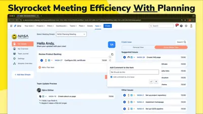 NASA Scrum Standup for Jira, Sprint Planning, Planning Poker for Atlassian — screenshot