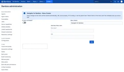 Navigator for Bamboo for Atlassian — screenshot
