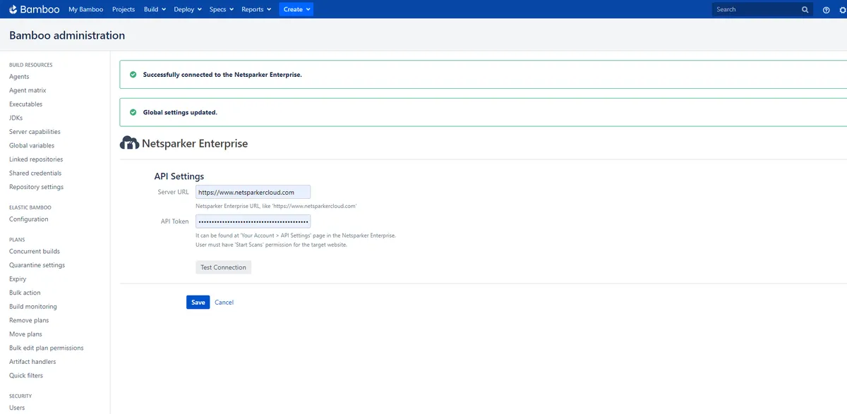 Netsparker Enterprise — screenshot from the Atlassian Marketplace listing