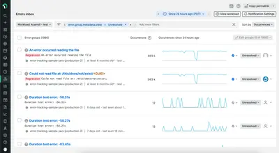 New Relic Errors Inbox for Jira for Atlassian — screenshot