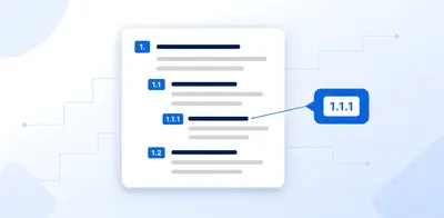 Numbered Headings — Section Numbers in PDF & Word Export for Atlassian — screenshot