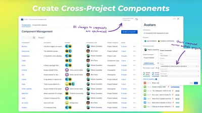 Octo - Component version, Subcomponents and Sync for Jira for Atlassian — screenshot