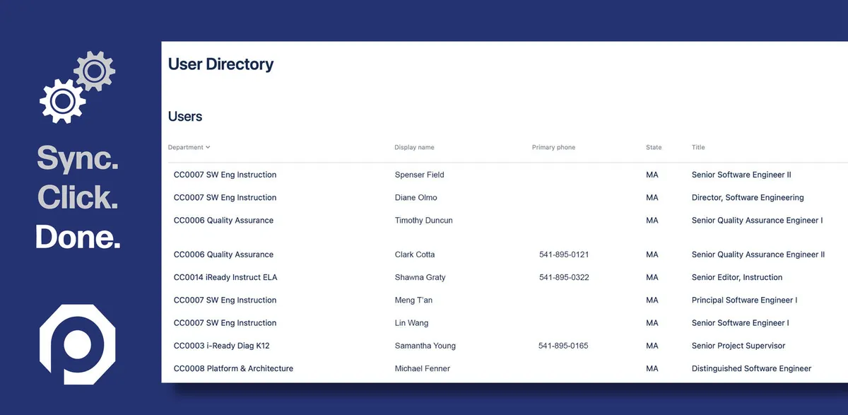 Okta Profiles — screenshot from the Atlassian Marketplace listing