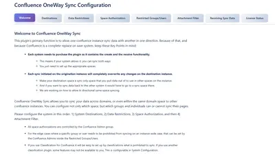 One-Way Sync for Confluence for Atlassian — screenshot