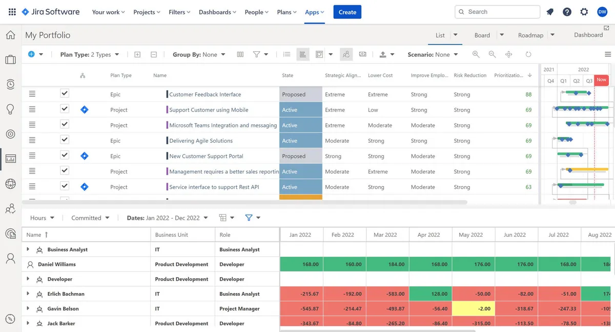 OnePlan — screenshot from the Atlassian Marketplace listing