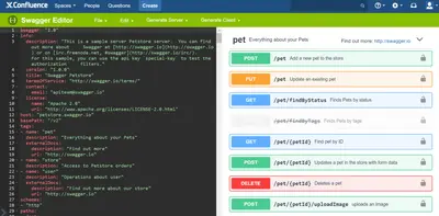 Open API (Swagger) Editor for Confluence for Atlassian — screenshot