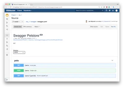 OpenAPI Viewer for Bitbucket for Atlassian — screenshot