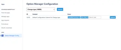 Options Manager for Jira for Atlassian — screenshot