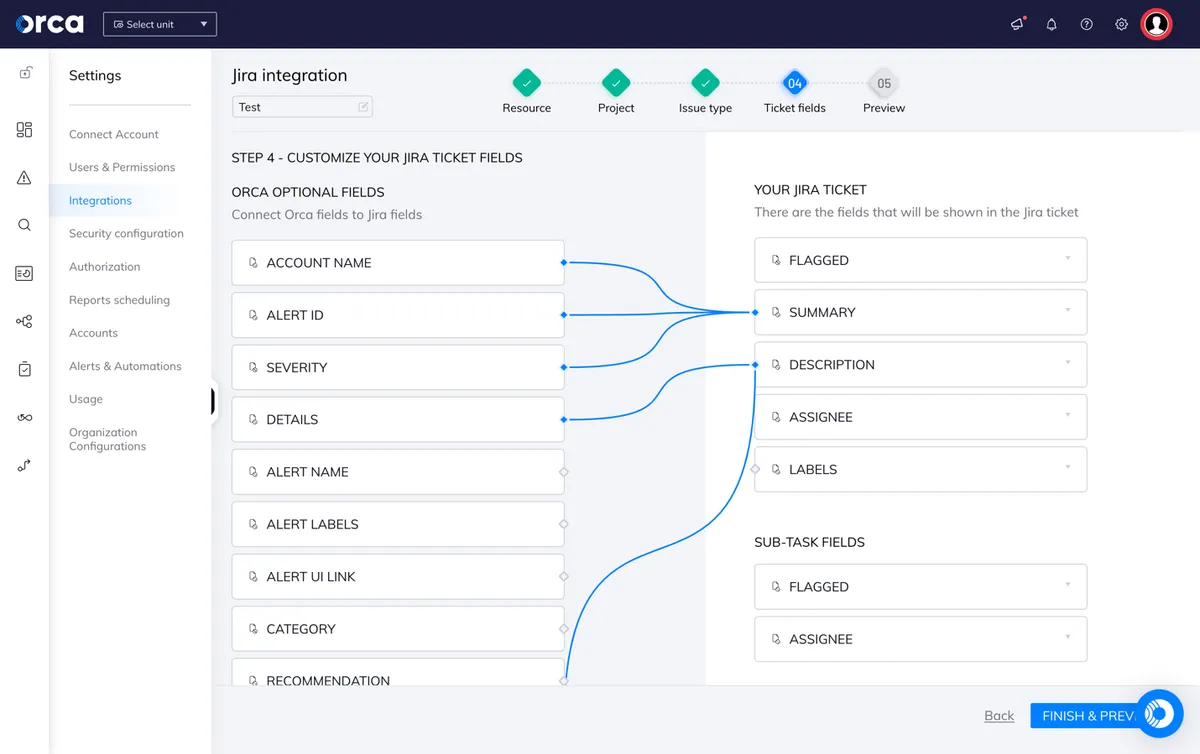 Orca Security — screenshot from the Atlassian Marketplace listing