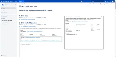 OSLC Connector for Confluence for Atlassian — screenshot