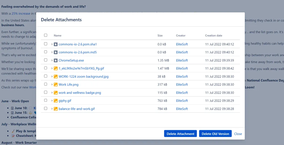 Page Assistant — screenshot from the Atlassian Marketplace listing